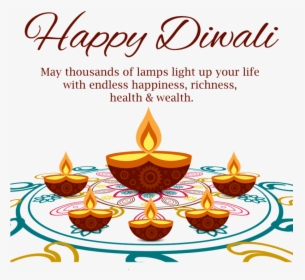 Transparent Diya Png - Happy Diwali Wishes Png, Png Download, Transparent PNG