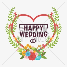 Happy Wedding V矢量图形, HD Png Download, Transparent PNG