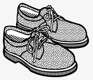 Shoe Sneakers Adidas Clip Art - Shoes Clipart Black And White Png, Transparent Png, Transparent PNG
