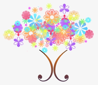 Flower Tree Clipart Png - Illustration, Transparent Png, Transparent PNG