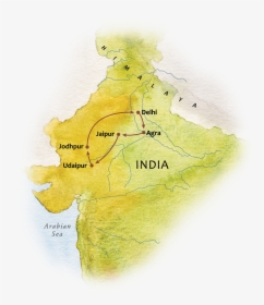 Royal Places Of India - Map, HD Png Download, Transparent PNG