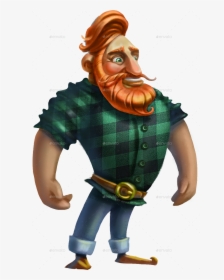 Man With Red Beard Zip/man With Red Beard - Cartoon Characters With Red Beards, HD Png Download, Transparent PNG