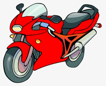 Motorcycle, Bike, Red, Motorbike, Motor, Power, Engine - Clipart Of Motorcycle, HD Png Download, Transparent PNG