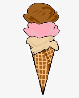 Ice - Cream - Cone - With - Sprinkles - Clipart - Ice Cream Cone Clip Art, HD Png Download, Transparent PNG