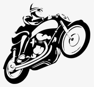 Monochrome Photography,symbol,motor Vehicle - Motorbike Line Art Png, Transparent Png, Transparent PNG