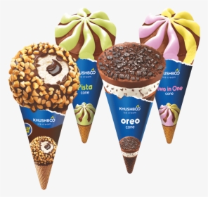 Khushboo Cone Ice Cream, HD Png Download, Transparent PNG