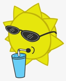Summer, Sun, Sunglasses, Cool, Drink, Refreshing - Cool Sun Png, Transparent Png, Transparent PNG