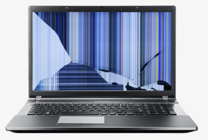 Broken Laptop Png - Laptop Screen Cracked, Transparent Png, Transparent PNG
