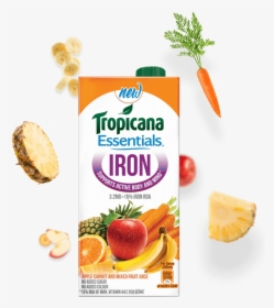 Tropicana Essentials Iron Juice - Natural Foods, HD Png Download, Transparent PNG