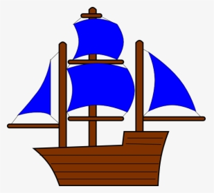 Blue Pirate Ship Clipart, HD Png Download, Transparent PNG
