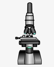 Microscope Clipart Biology Textbook - Cartoon Microscope Front View, HD Png Download, Transparent PNG