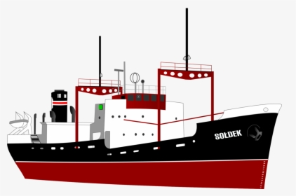 Ship Clipart Front - Cargo Ship Clipart, HD Png Download, Transparent PNG