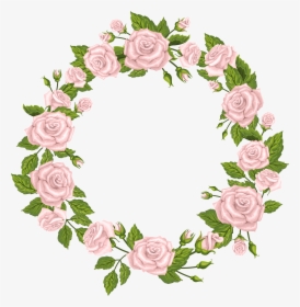 Roses Border Png Clip - White Flower Wreath Png, Transparent Png, Transparent PNG