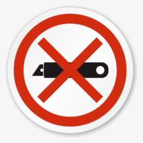 Do Not Use Blades To Open Iso Sign - Do Not Use Blades, HD Png Download, Transparent PNG