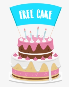 Vector Birthday Cake Png , Png Download - Birthday Cake Vector Png, Transparent Png, Transparent PNG