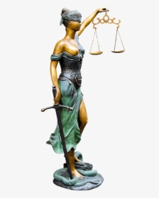 Statue Lady Of Justice - Justicia Png, Transparent Png, Transparent PNG