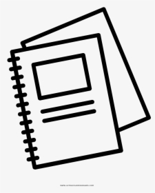 Notebooks Coloring Page - Notebooks Icon Png, Transparent Png, Transparent PNG