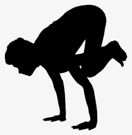 Male Yoga Pose Silhouette 4 Clip Arts - Yoga Poses Silhouette Man, HD Png Download, Transparent PNG