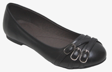 Girls School Shoes Black - Ballet Flat, HD Png Download, Transparent PNG