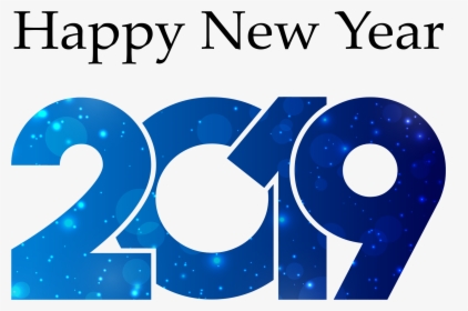 Blue 2019 Design Png Image Free Download Searchpng - Happy New Year Blue Png, Transparent Png, Transparent PNG