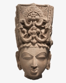 Crowned Head Of Vishnu Or Surya - Islamic Sculpture In India, HD Png Download, Transparent PNG