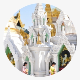 White Burmese Temple - Shrine, HD Png Download, Transparent PNG