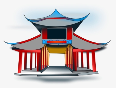 Image Of Ancient China - Chinese Temple Clipart, HD Png Download, Transparent PNG
