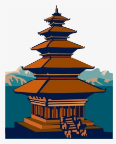 Clip Art Of Temple - Buddha Dharma Hindi, HD Png Download, Transparent PNG