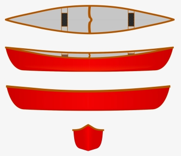 Canoe Computer Icons Paddle - Red Canoe Clip Art, HD Png Download, Transparent PNG