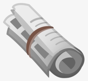 Rolled Up Newspaper Icon, HD Png Download, Transparent PNG