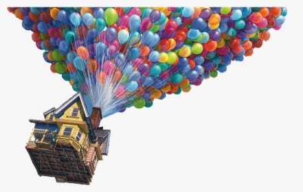 Pixar Up Balloons Png - Happy New Year And Good Night, Transparent Png, Transparent PNG