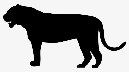 Paws Clipart Panther - Tiger Silhouette No Background, HD Png Download, Transparent PNG