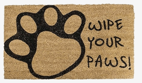 Wipe Your Paws Doormat - Door Mat Png, Transparent Png, Transparent PNG