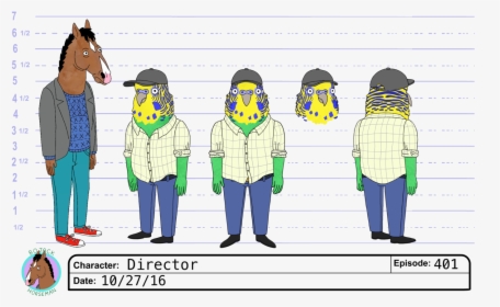 Bojack Horseman Character Sheet, HD Png Download, Transparent PNG