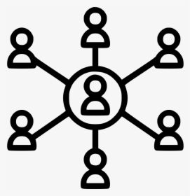 People Connection Svg Png Icon Free Download - Hub And Spoke Icon, Transparent Png, Transparent PNG