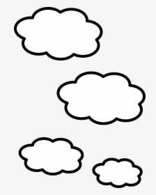 Cloud White Shapes Free Picture - Clip Art Clouds Black And White, HD Png Download, Transparent PNG