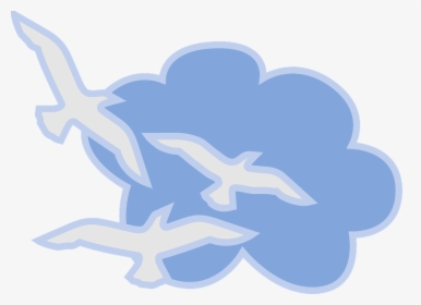 Cloud, Blue, White, Sky, Birds, Flying, Doves, Fly - Bird Flying In The Sky Clipart, HD Png Download, Transparent PNG
