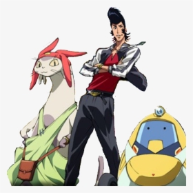 Space Dandy Qt And Meow, HD Png Download, Transparent PNG
