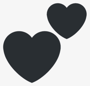 Two Hearts Emoji Twitter, HD Png Download, Transparent PNG