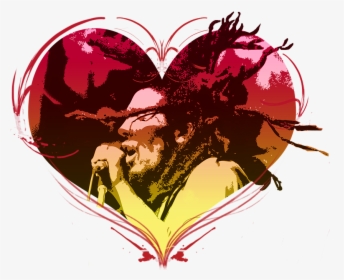 Heart, Jamaica, Bob Marley, Reggae, Symbol, Music - Bob Marley Symbol Hd, HD Png Download, Transparent PNG