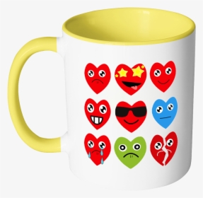 Heart Emojis Gift For Valentine S Day Mugs Accent Mug - Mug For Vet Student, HD Png Download, Transparent PNG