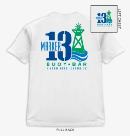 M13 Buoy Bar T Shirt White - Active Shirt, HD Png Download, Transparent PNG