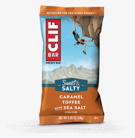 Caramel Toffee With Sea Salt Flavor Packaging - Clif Bar Salted Caramel, HD Png Download, Transparent PNG