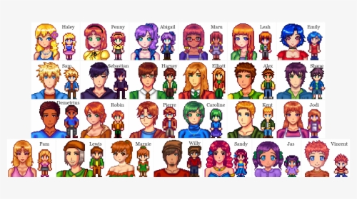 Stardew Valley Sprite Png - Stardew Valley Characters Mod, Transparent Png, Transparent PNG