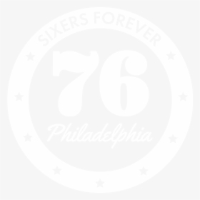 Sixers Forever - Sixers Logo Png Black And White, Transparent Png, Transparent PNG