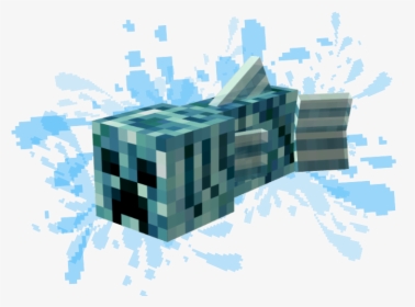 Minecraft Creeper Png - Minecraft Aqua Creeper, Transparent Png, Transparent PNG