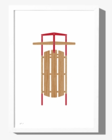 Sled Art Print With Optional Frame, HD Png Download, Transparent PNG
