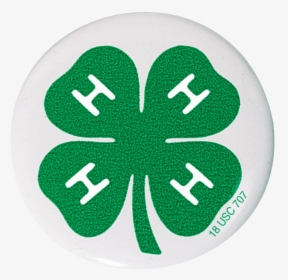 4-h Clover Button - 4 H Thank You, HD Png Download, Transparent PNG
