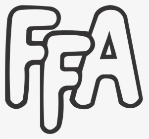 Ffa Crazy Usa Custom Jackets Com Emblem Ffa Logo Clip - Ffa Black And White, HD Png Download, Transparent PNG