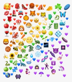 #hearts #rainbowhearts #rainbow #emoji #emojis #emojistickers - Rainbow Emojis, HD Png Download, Transparent PNG